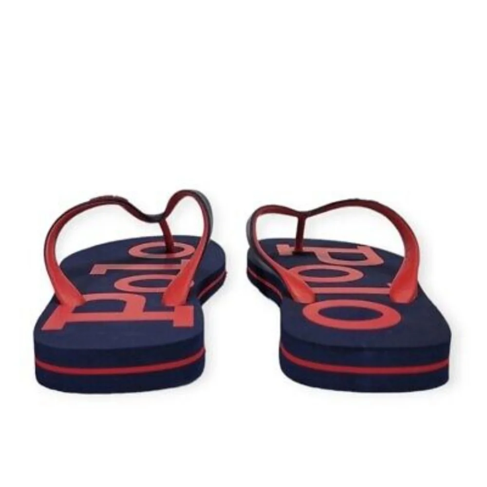NWT Men's Ralph Lauren Polo Logo Flip-flops - Picture 6 of 8
